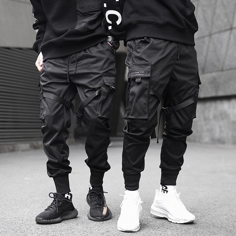 Men Ribbons Color Block Black Pocket Cargo Pants Harem Joggers Harajuku Sweatpant Hip Hop Trousers 201125, 11
Men Ribbons Color Block Black Pocket Cargo Pants Harem Joggers Harajuku Sweatpant Hip Hop Trousers 201125, 11
