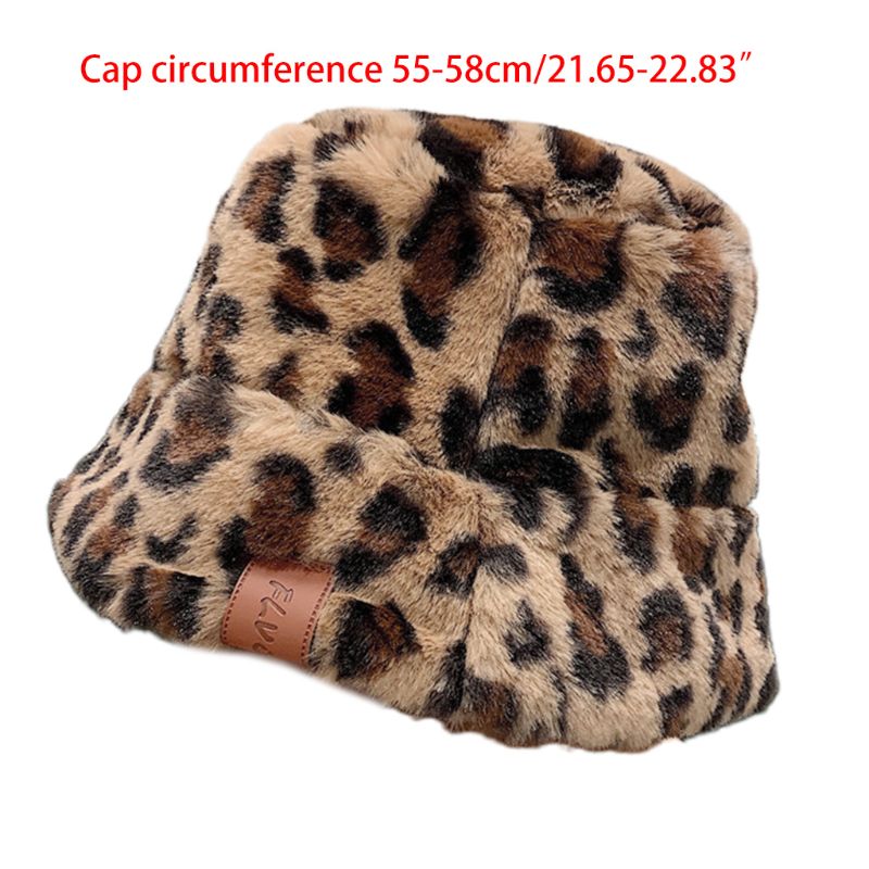 Women Winter Fluffy Plush Bucket Hat Leopard Printed Harajuku Warm Fisherman Cap 23GE, Large leoaprd
Women Winter Fluffy Plush Bucket Hat Leopard Printed Harajuku Warm Fisherman Cap 23GE, Large leoaprd