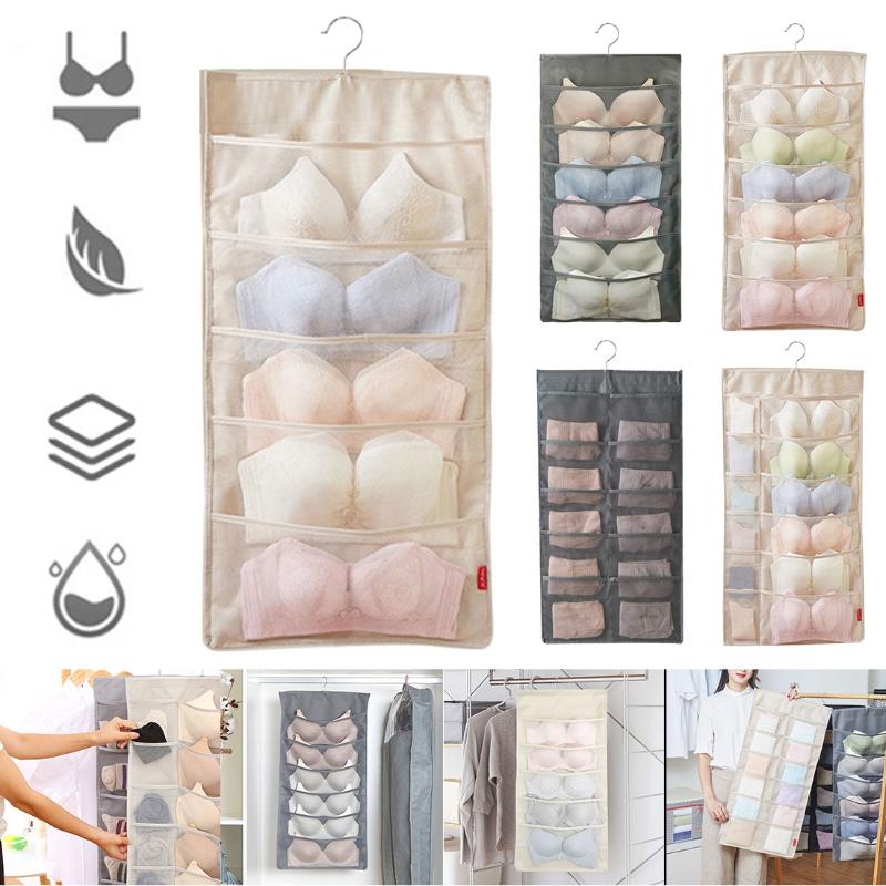 30 Grids Folding Clothing Storage Bag Hanging Bag Underwear Sock Tie Hanging Shoe Storage Organizer Pouch Home Clothes Organizer, Gray 30 pockets
30 Grids Folding Clothing Storage Bag Hanging Bag Underwear Sock Tie Hanging Shoe Storage Organizer Pouch Home Clothes Organizer, Gray 30 pockets