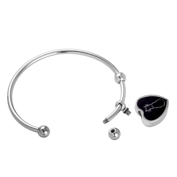IJB5023 Removable Cat In My Heart Cremation Urn Charm Stainless Steel Women Bracelet With Openable Screw Ball
IJB5023 Removable Cat In My Heart Cremation Urn Charm Stainless Steel Women Bracelet With Openable Screw Ball
