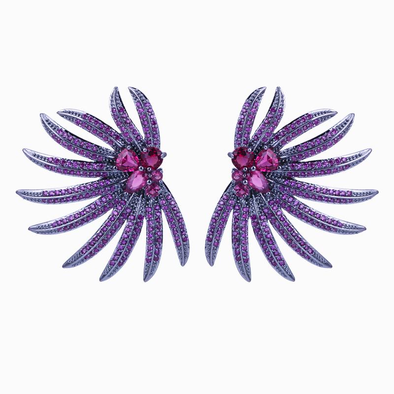 XIUMEIYIZU Big Size Flower Zircon Stud Earring for Wedding Party Banquet Jewelry Shinning Plating Earrings Summer Fashion Fresh
XIUMEIYIZU Big Size Flower Zircon Stud Earring for Wedding Party Banquet Jewelry Shinning Plating Earrings Summer Fashion Fresh