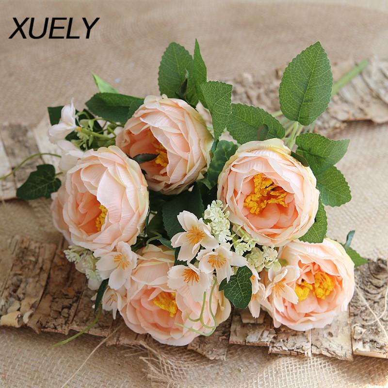 Wedding bouquet 10 heads Happy Rose Smiling Peony high quality Fake Flower Home living room hotle Decor Artificial flowers gift, Blue
Wedding bouquet 10 heads Happy Rose Smiling Peony high quality Fake Flower Home living room hotle Decor Artificial flowers gift, Blue