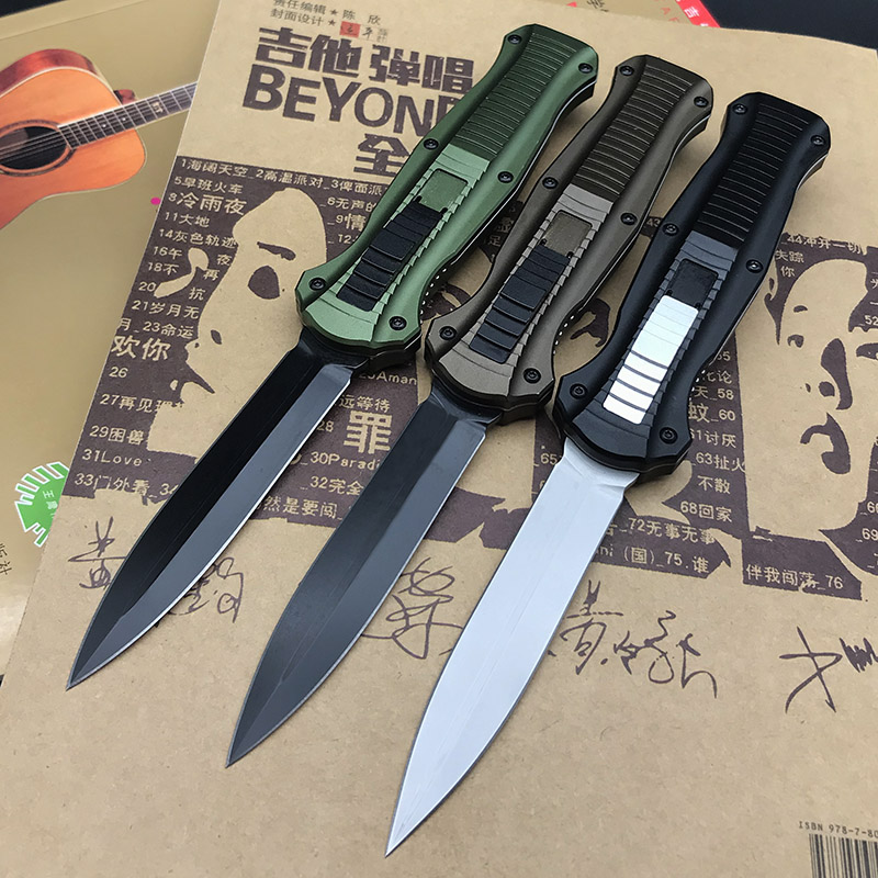 BENCHMADE BM 3300 3310 CNC Automatic Knife Out the front Double Action Auto D2 steel Spear Point Plain Tactical Survival knife Hunting Tools w/ Pocket Clip
BENCHMADE BM 3300 3310 CNC Automatic Knife Out the front Double Action Auto D2 steel Spear Point Plain Tactical Survival knife Hunting Tools w/ Pocket Clip