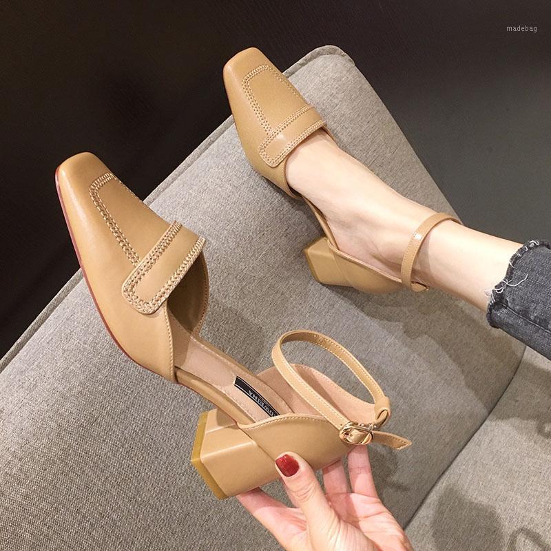 Summer Women's Med Heels Ankle-strap Square Toe PU Leather Sandals Retro Shoes Black Camel B451
Summer Women's Med Heels Ankle-strap Square Toe PU Leather Sandals Retro Shoes Black Camel B451