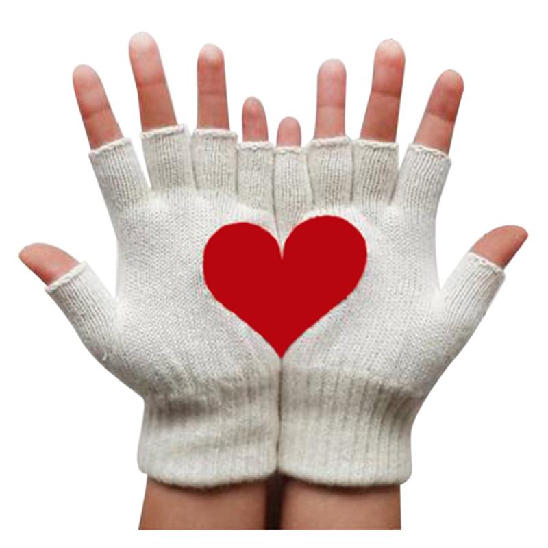 Five Fingers Gloves 1 Pair Female Winter Warm Knitted Full Finger Mittens Ladies Woolen Autumn Red Heart Printing
Five Fingers Gloves 1 Pair Female Winter Warm Knitted Full Finger Mittens Ladies Woolen Autumn Red Heart Printing