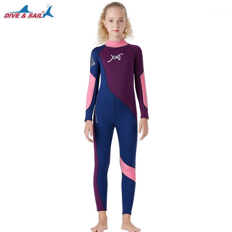 Kids One-piece Long Sleeves Diving Suit 2.5MM Neoprene Warm Wetsuit Girls UV protection Swimwear Rash Guards Snorkeling Surfing1
Kids One-piece Long Sleeves Diving Suit 2.5MM Neoprene Warm Wetsuit Girls UV protection Swimwear Rash Guards Snorkeling Surfing1