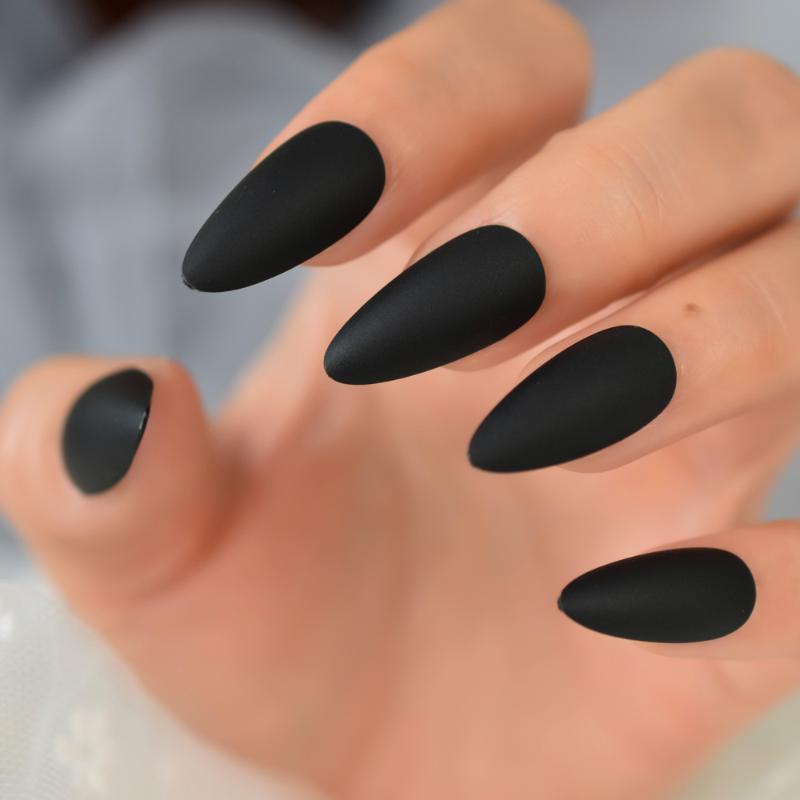 Black Matte Faux Ongles Medium Almond Press On Fingernails Manicure Tool Full Cover False Nail Tips, L5787
Black Matte Faux Ongles Medium Almond Press On Fingernails Manicure Tool Full Cover False Nail Tips, L5787