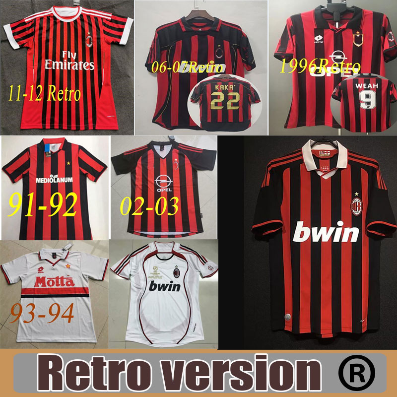 2002 03 MILAN Retro Soccer Jersey 04 06 91 92 93 94 96 97 KAKA ancient maillot RONALDO INZAGHI NESTA Oldest football shirt, Black;yellow
2002 03 MILAN Retro Soccer Jersey 04 06 91 92 93 94 96 97 KAKA ancient maillot RONALDO INZAGHI NESTA Oldest football shirt, Black;yellow