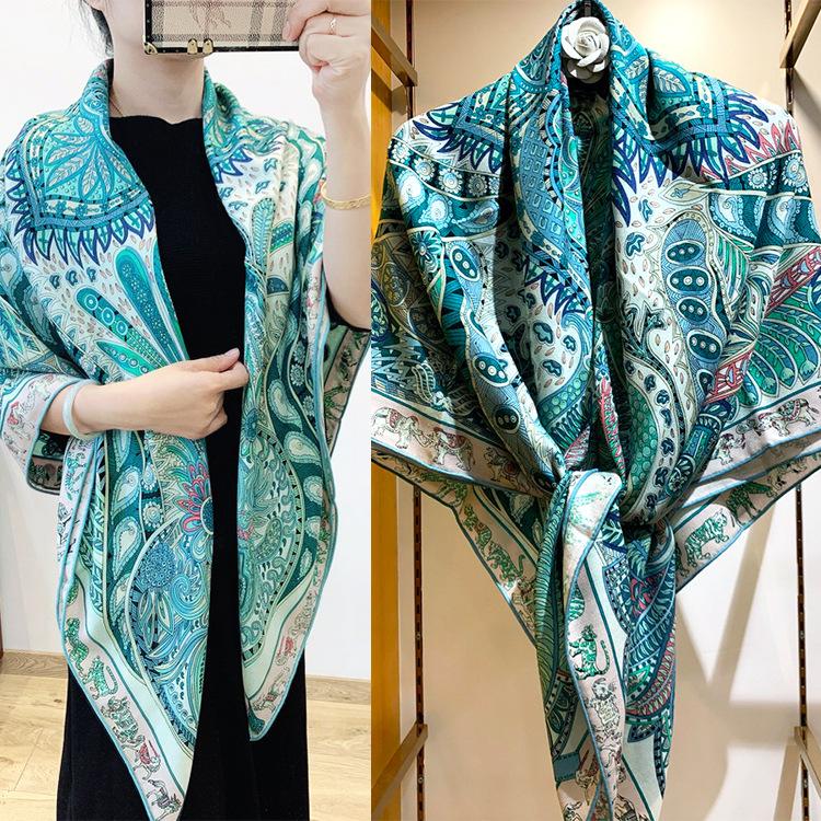 Luxury 30% Silk & 70% Cashmere scarf Velvet Shawl Cappa Poncho Big Square Scarf Wrpas Bandana Floral Shawl Garden Printed
Luxury 30% Silk & 70% Cashmere scarf Velvet Shawl Cappa Poncho Big Square Scarf Wrpas Bandana Floral Shawl Garden Printed