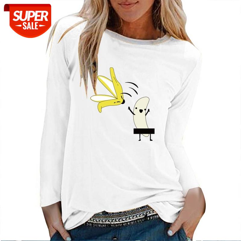 Banana Throwing Clothes Printing T-shirts Women Graphic Tees Streetwear Long Sleeve Tshirt Women Funny Ladies Tops Ropa Mujer #gX0G, White
Banana Throwing Clothes Printing T-shirts Women Graphic Tees Streetwear Long Sleeve Tshirt Women Funny Ladies Tops Ropa Mujer #gX0G, White