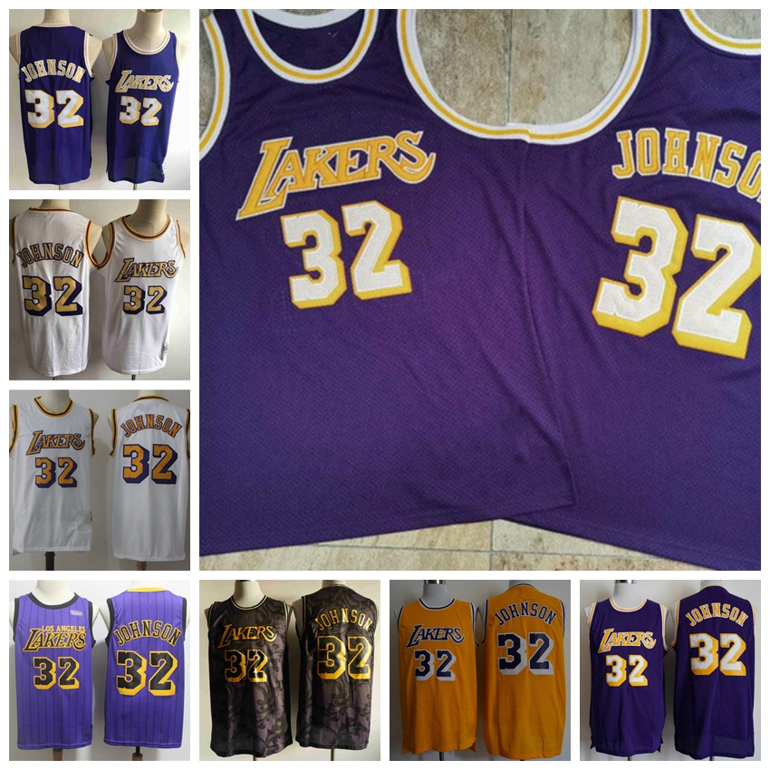 Retro 32 Magic Johnson Los Angeles Lakers Men Mitchell & Ness 1996-97 Swingman Basketball Jersey, Black;red
Retro 32 Magic Johnson Los Angeles Lakers Men Mitchell & Ness 1996-97 Swingman Basketball Jersey, Black;red