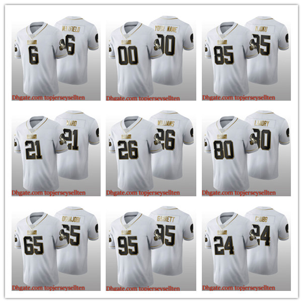 Cleveland''Browns''MEN WOMEN YOUTH Myles Garrett Odell Beckham Jr Baker Mayfield White Golden 100th Season football Jersey, Black;red
Cleveland''Browns''MEN WOMEN YOUTH Myles Garrett Odell Beckham Jr Baker Mayfield White Golden 100th Season football Jersey, Black;red