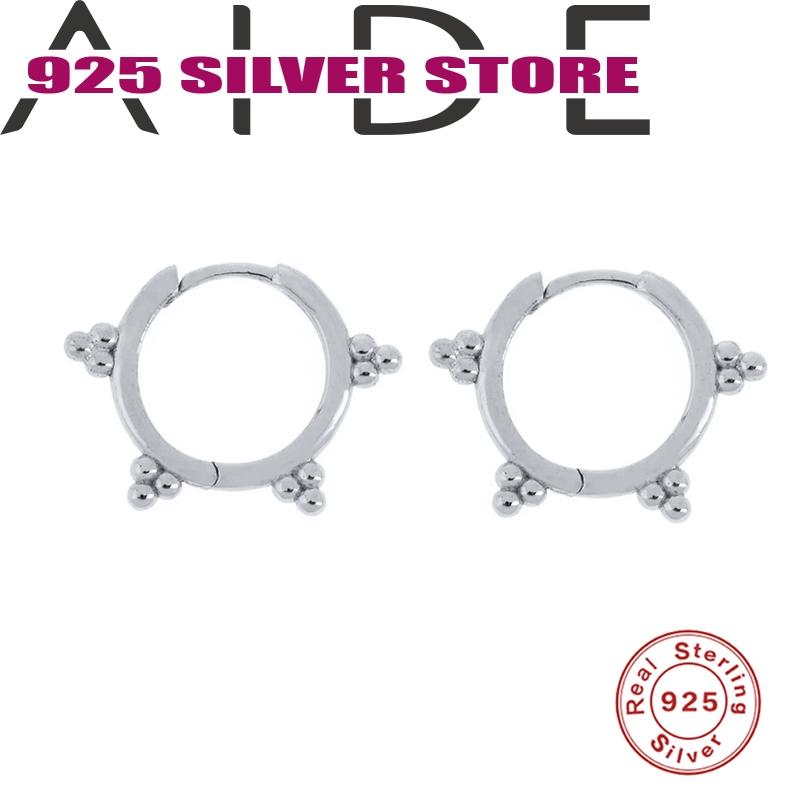 Hoop & Huggie Aide Women Earring 925 Sterling Silver Pendientes Circle Small Bead Piercing Fine Jewelry Accessories For Year
Hoop & Huggie Aide Women Earring 925 Sterling Silver Pendientes Circle Small Bead Piercing Fine Jewelry Accessories For Year