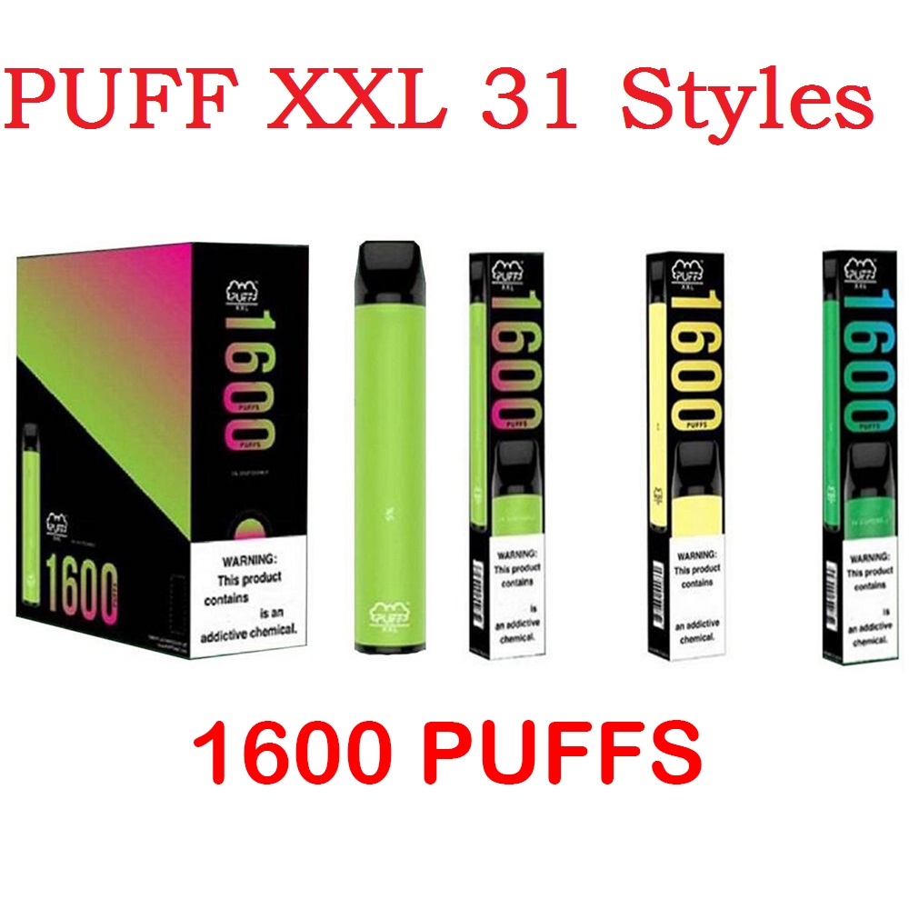 Puff XXL 31 styles Disposable Vape pen Pods Device Puff xxl 850mAh Battery 1600 puffs Puff Bar Pre-filled Kit disposable e cigarettes
Puff XXL 31 styles Disposable Vape pen Pods Device Puff xxl 850mAh Battery 1600 puffs Puff Bar Pre-filled Kit disposable e cigarettes