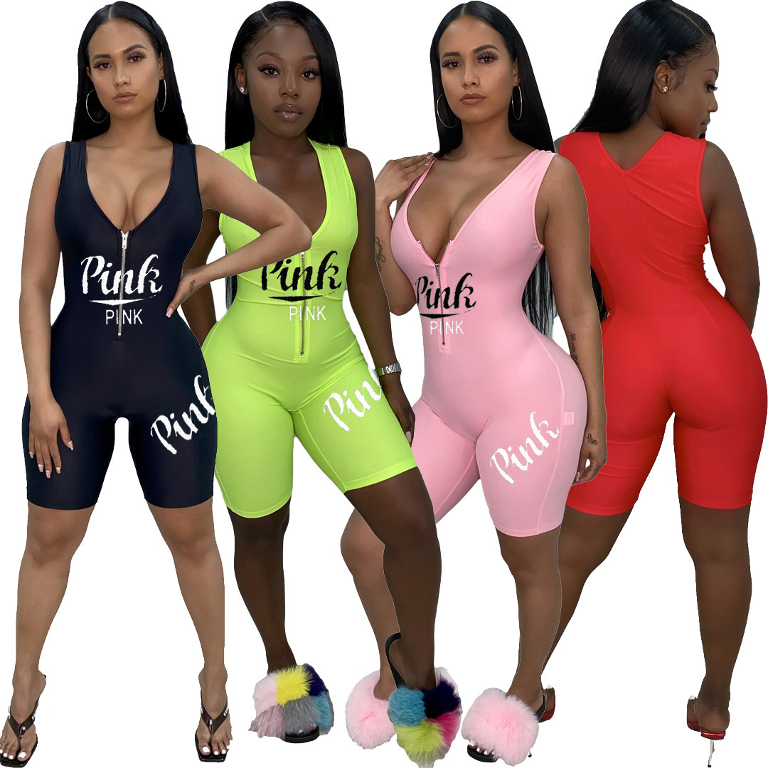 2021 New Pink Summer Women Playsuits Jumpsuits V-neck Letter Print Street Rompers Sexy Night Club Party Bandage One Piece Outfits J8yx, Black
2021 New Pink Summer Women Playsuits Jumpsuits V-neck Letter Print Street Rompers Sexy Night Club Party Bandage One Piece Outfits J8yx, Black