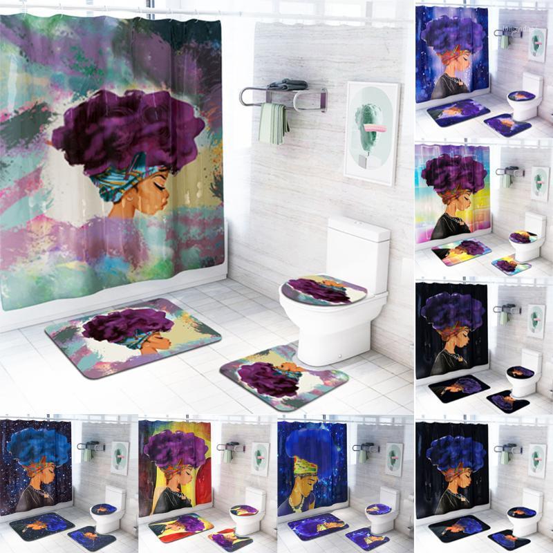4 Pcs African Girl Waterproof Shower Curtain Bathroom Non-Slip Rug Toilet Seat Cover Flannel Bath Mats Set Home Decor1
4 Pcs African Girl Waterproof Shower Curtain Bathroom Non-Slip Rug Toilet Seat Cover Flannel Bath Mats Set Home Decor1