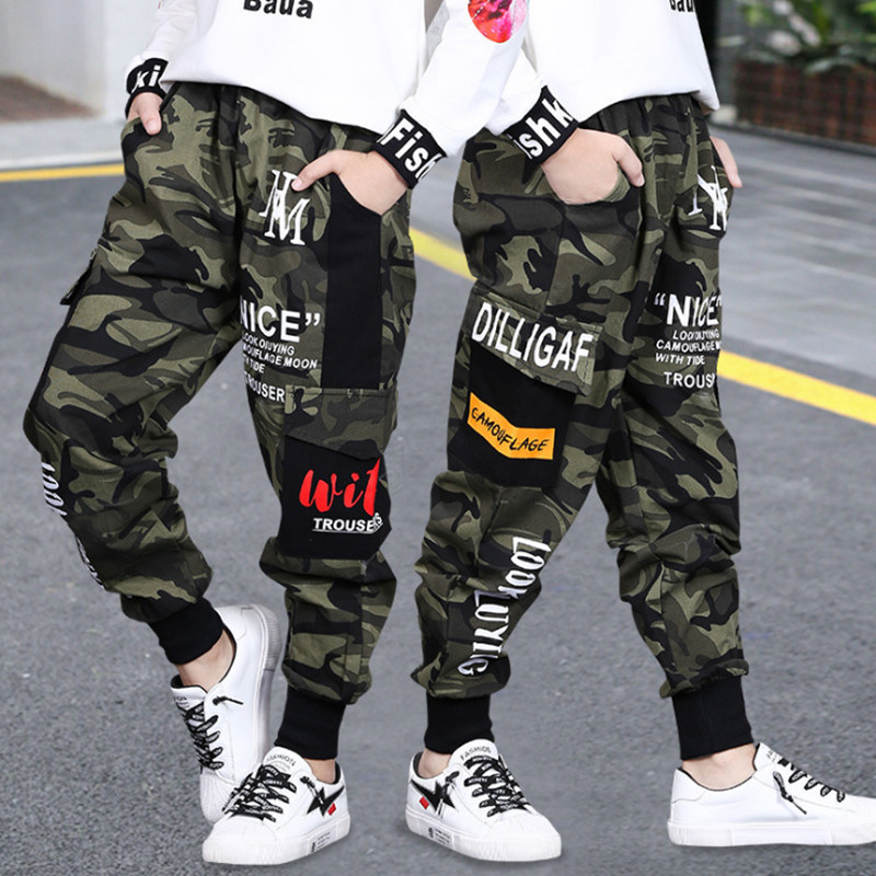 Sports Boys Pants Boys Pants Camouflage Pants For Boys Trousers For Boy Spring Casual Kids Boy Sweatpant 6 8 10 12 14 Year LJ201127