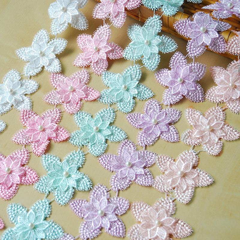 Ribbon H607 7.5CM Pearl Flower DIY Soluble Wedding Lace Trim Knitting Embroidered Handmade Patchwork Sewing Supplies Craft, Pink;blue
Ribbon H607 7.5CM Pearl Flower DIY Soluble Wedding Lace Trim Knitting Embroidered Handmade Patchwork Sewing Supplies Craft, Pink;blue
