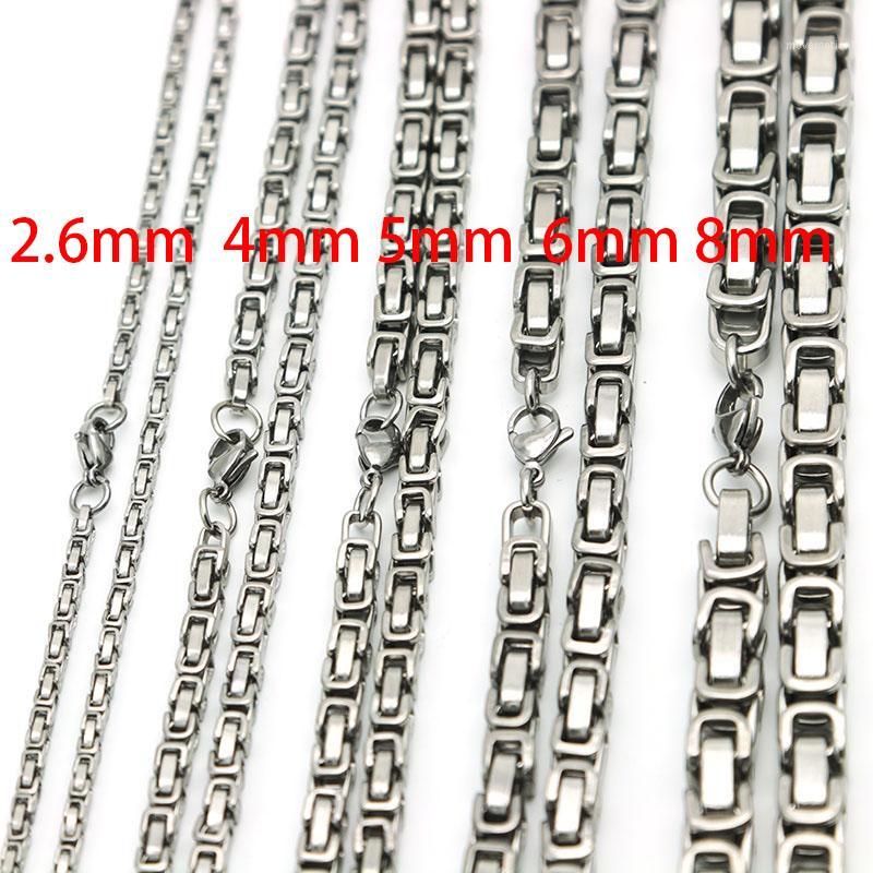 New Design 2.6mm 4mm 5mm 6mm 8mm Men Chain Silver Tone 316 Stainless Steel 22inch Byzantine Box Link Necklace1
New Design 2.6mm 4mm 5mm 6mm 8mm Men Chain Silver Tone 316 Stainless Steel 22inch Byzantine Box Link Necklace1