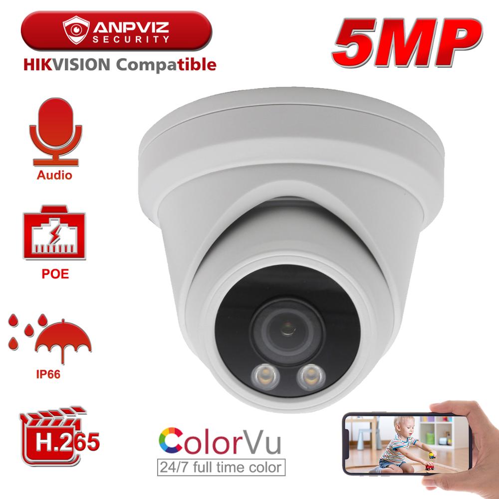 Compatible Anpviz 5MP Starlight IP Camera POE Turret Super Colorful Surveillance 30m Built-in Mic Audio IP66 Onvif
Compatible Anpviz 5MP Starlight IP Camera POE Turret Super Colorful Surveillance 30m Built-in Mic Audio IP66 Onvif