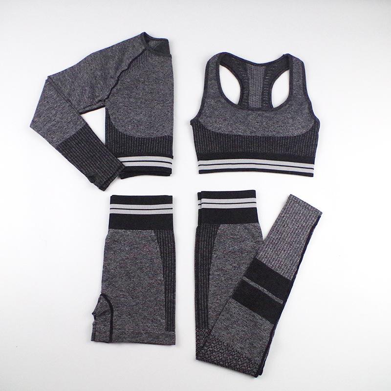 Fitness Sports Clothing Women Gym Tights Sports Suit Female Sport Yoga Set 4 PCS Set Seamless Bras+Shirts+Leggings+Shorts 2001, Bd200104
Fitness Sports Clothing Women Gym Tights Sports Suit Female Sport Yoga Set 4 PCS Set Seamless Bras+Shirts+Leggings+Shorts 2001, Bd200104