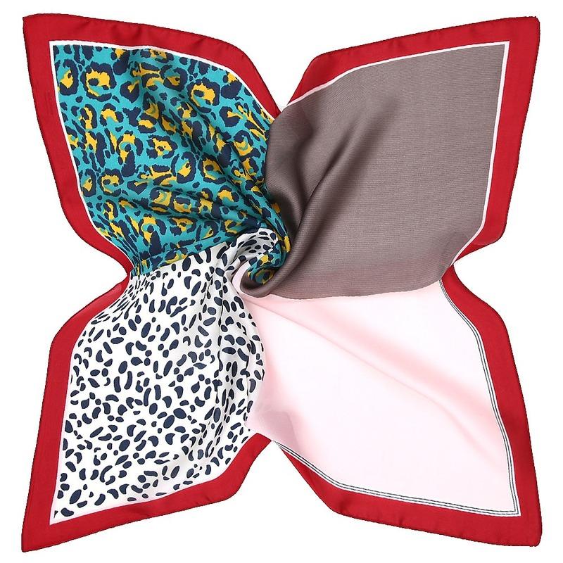Matagorda New Design 53cm Grid Splicing Leopard Grain Color Woman Scarf Little Kerchief Hi-Q Imitated Silk Scarves Neckerchief
Matagorda New Design 53cm Grid Splicing Leopard Grain Color Woman Scarf Little Kerchief Hi-Q Imitated Silk Scarves Neckerchief