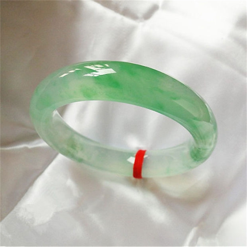Send Certificate Pure Myanmar Jade A-Class - Ice Light Green Bracelet Elegant Princess Bracelet Best Gift LJ201020