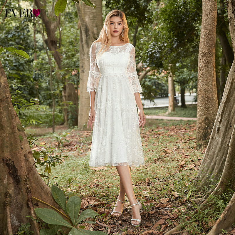 Cream Homecoming Dresses Ever Pretty EP00456CR A-Line 3/4 Sleeve Knee-Length Floral Lace Party Gowns Vestido De Festa
Cream Homecoming Dresses Ever Pretty EP00456CR A-Line 3/4 Sleeve Knee-Length Floral Lace Party Gowns Vestido De Festa