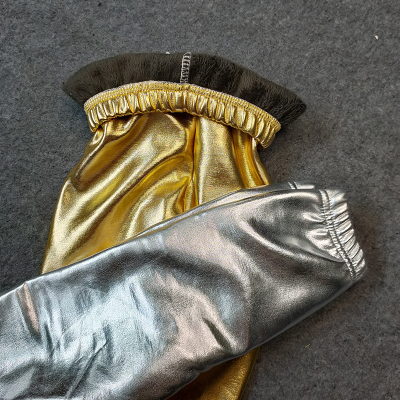 Kids Pants Autumn Winter Girls Boys Shiny PU Leather Legging Plus Velvet Keep Warm Trousers Slim Pant LJ201127