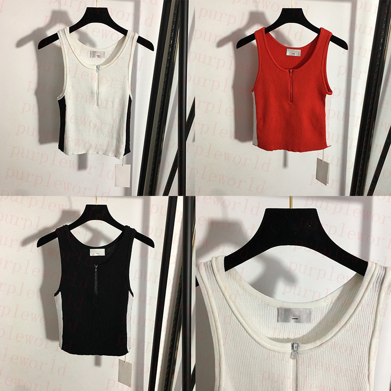 Women Zipper Knit Tops Tanks INS Fashion Letter Camis Vests 3 Colors Soft Touch Slim Girls Brand Vest, Black
Women Zipper Knit Tops Tanks INS Fashion Letter Camis Vests 3 Colors Soft Touch Slim Girls Brand Vest, Black