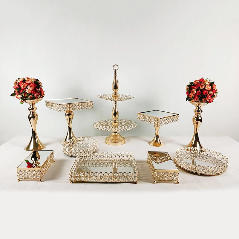 Other Bakeware 5pcs -11pcs Gold Cake Stand Set Round Crystal Plated Holder Cheese Dessert Cupcake Table With Mir
Other Bakeware 5pcs -11pcs Gold Cake Stand Set Round Crystal Plated Holder Cheese Dessert Cupcake Table With Mir