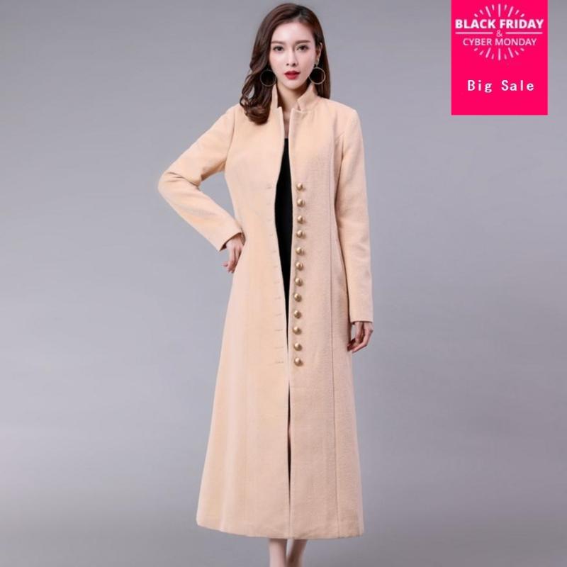 2020 Winter Fashion Wool parkas Women long coat High quality European style Temperament fashion button Women coats outwear L1103, Black
2020 Winter Fashion Wool parkas Women long coat High quality European style Temperament fashion button Women coats outwear L1103, Black