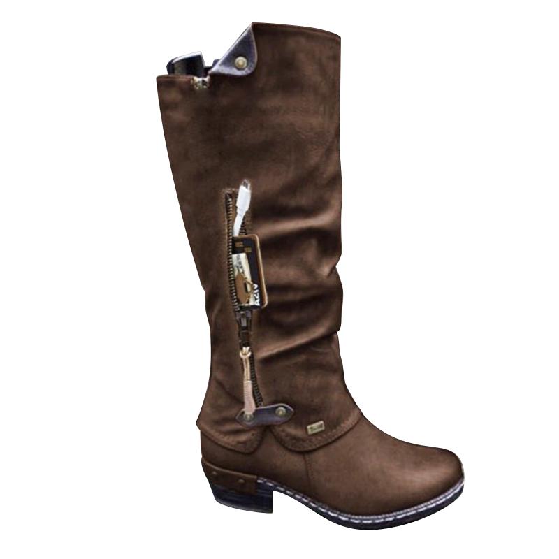 Fashionable Comfortable Boots for Women Including Zip Round Toe Low Heel Knee High Boot Comfortable Warm-WT, Gray
Fashionable Comfortable Boots for Women Including Zip Round Toe Low Heel Knee High Boot Comfortable Warm-WT, Gray