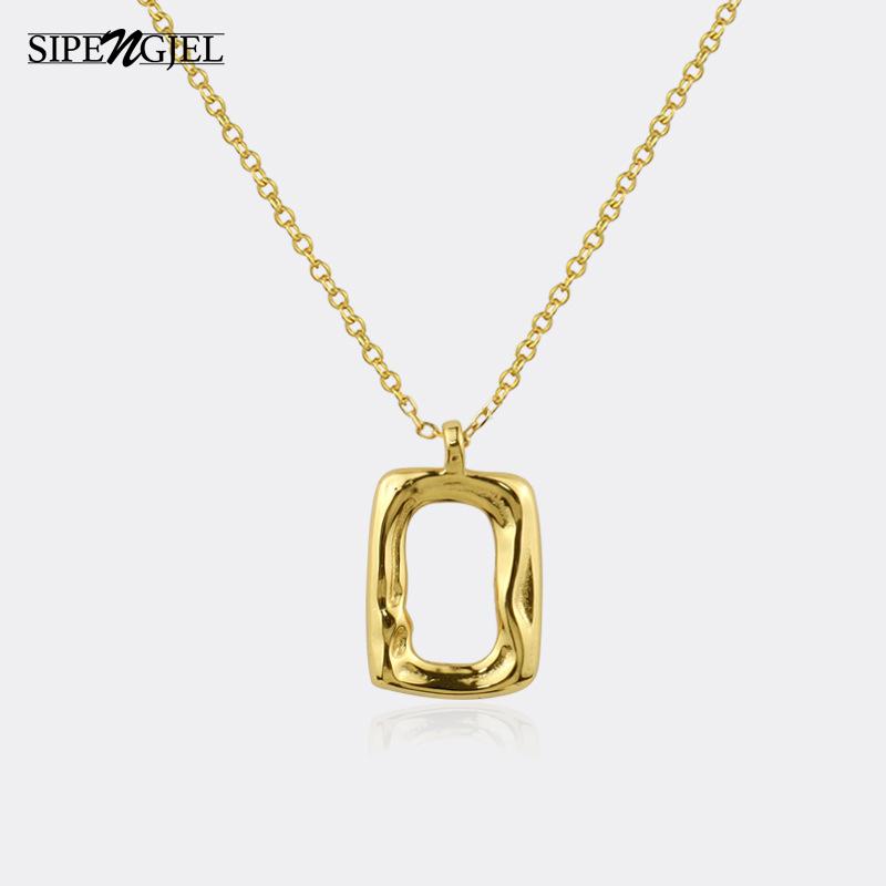 SIPENGJEL New Fashion Gold Sliver Color Punk Geometric Necklace Simple Necklaces For Women Vintage Jewelry Gift
SIPENGJEL New Fashion Gold Sliver Color Punk Geometric Necklace Simple Necklaces For Women Vintage Jewelry Gift