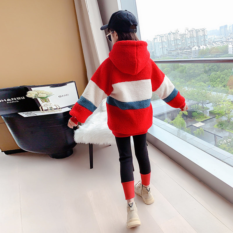 Teenage Kids Tracksuit for Girls Clothing Set New Autumn Winter Hoodies + Leggings Children Warm Suit Outfits 6 8 10 12 13 YearsX1019