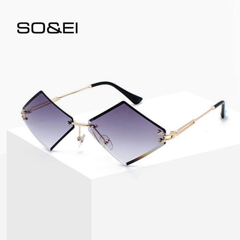 Sunglasses SO&EI Fashion Rimless Rhombus Women Brand Designer Clear Gradient Lens Eyewear Ladies Sun Glasses UV4001
Sunglasses SO&EI Fashion Rimless Rhombus Women Brand Designer Clear Gradient Lens Eyewear Ladies Sun Glasses UV4001