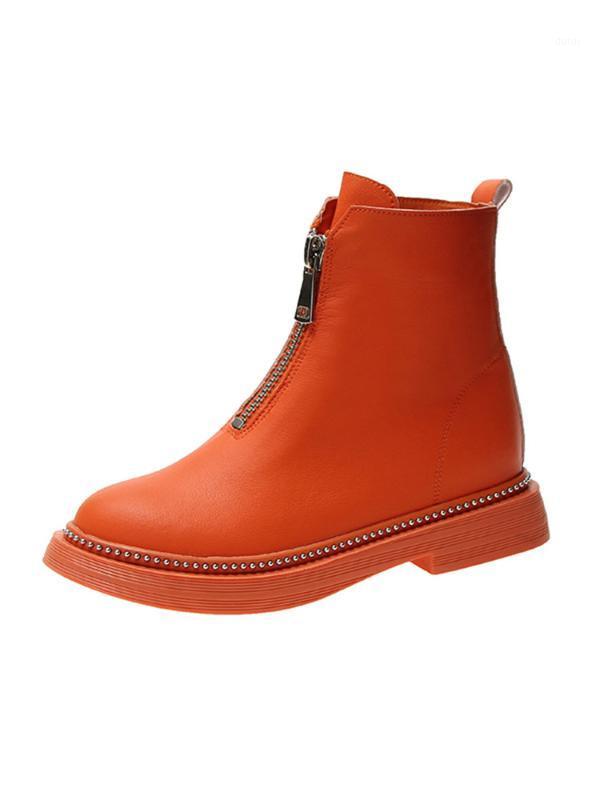 Front zipper boots women 2020 new wild British style spring and autumn single shoes ankle boots white trend1, Beige
Front zipper boots women 2020 new wild British style spring and autumn single shoes ankle boots white trend1, Beige