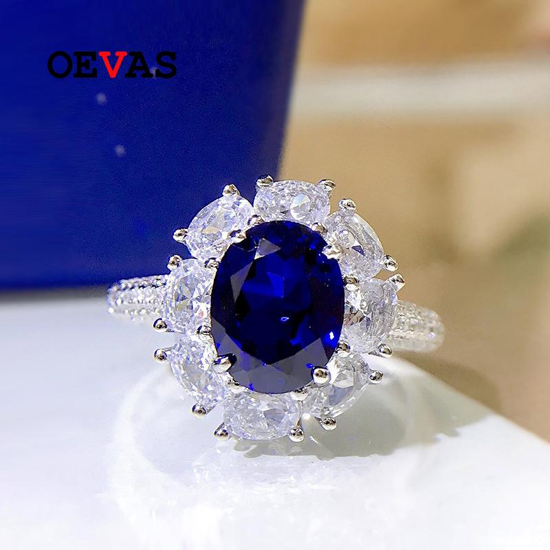 Cluster Rings OEVAS 100% 925 Sterling Silver Sapphire High Carbon Diamond For Women Sparkling Wedding Party Fine Jewelry Wholesale Gift, Golden;silver
Cluster Rings OEVAS 100% 925 Sterling Silver Sapphire High Carbon Diamond For Women Sparkling Wedding Party Fine Jewelry Wholesale Gift, Golden;silver