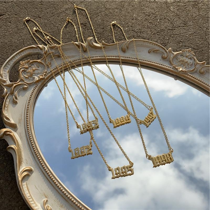 Pendant Necklaces Year Number Birth Date Necklace For Women Gold Color Chain Stainless Steel Choker 1993 1996 2000 2021 Collier Jewelry
Pendant Necklaces Year Number Birth Date Necklace For Women Gold Color Chain Stainless Steel Choker 1993 1996 2000 2021 Collier Jewelry