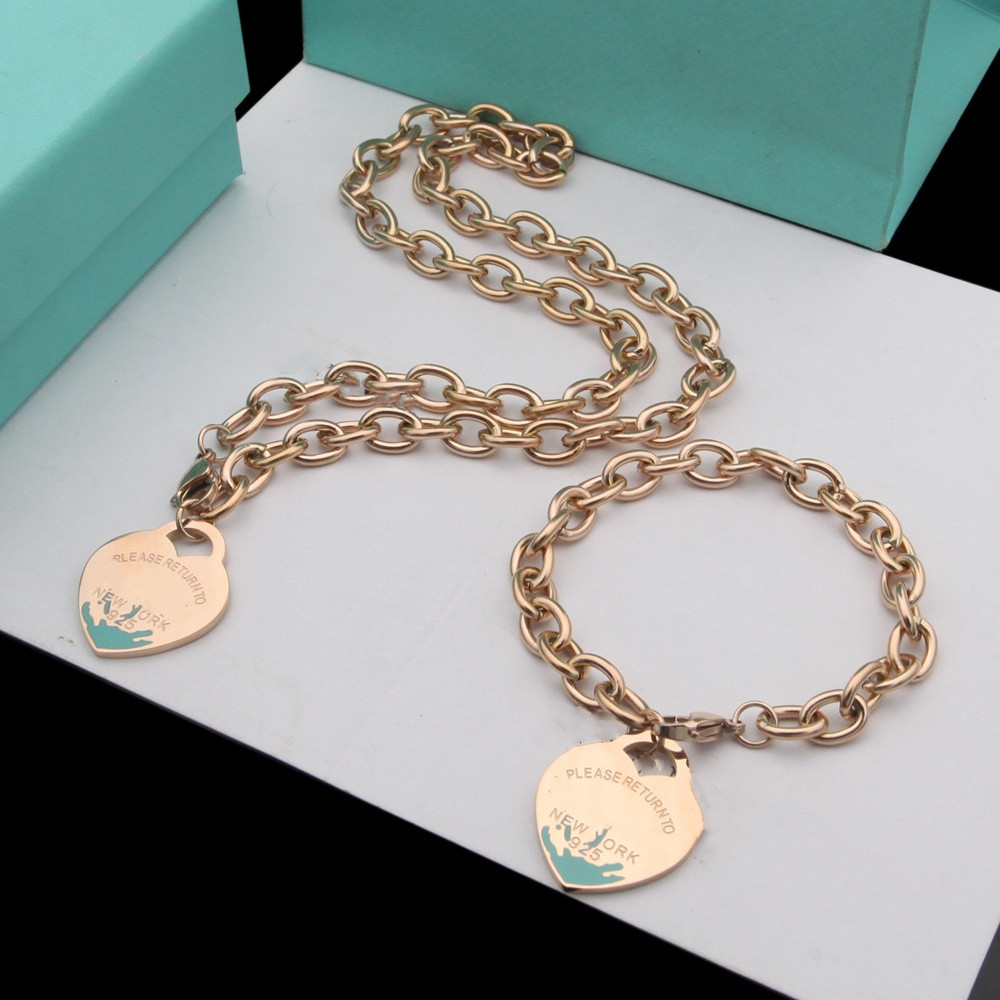 Designer Birthday Christmas Gift 925 Link Silver Heart Bracelets + Necklaces Set Wedding Statement Jewelry Heart Pendant Necklace Bracelet Sets 2 in 1+ Box
Designer Birthday Christmas Gift 925 Link Silver Heart Bracelets + Necklaces Set Wedding Statement Jewelry Heart Pendant Necklace Bracelet Sets 2 in 1+ Box