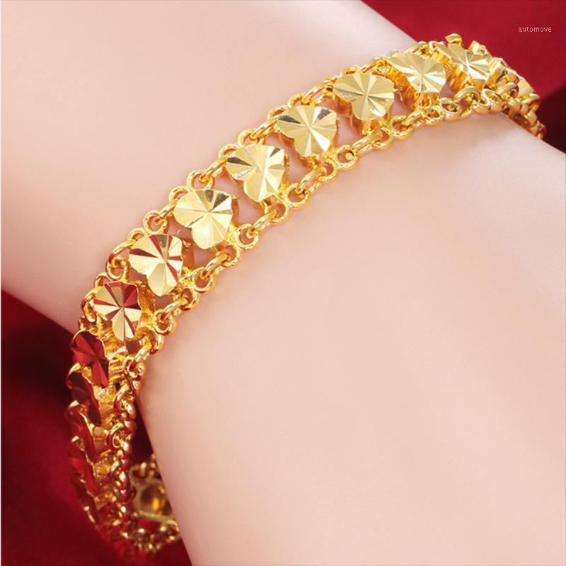 Classical Peach Heart Ladies Golden Suspicious Bracelet Women Love Hot Chain Bracelet Hand Jewelry Wedding Bridal Accessories1
Classical Peach Heart Ladies Golden Suspicious Bracelet Women Love Hot Chain Bracelet Hand Jewelry Wedding Bridal Accessories1