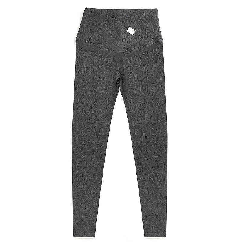801# Across V Low Waist Belly Cotton Maternity Legging Spring Casual Skinny Pants Clothes for Pregnant Women Autumn Pregnancy 220110