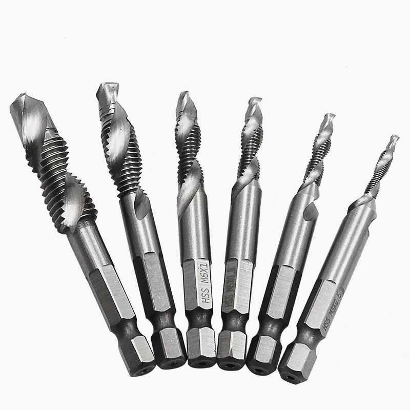 1pcs Citop M3-M10 HSS Drilling Screw Tap Drill Bits HSS Taps Countersink Deburr Metric Combination Bit IN Quick Change
1pcs Citop M3-M10 HSS Drilling Screw Tap Drill Bits HSS Taps Countersink Deburr Metric Combination Bit IN Quick Change