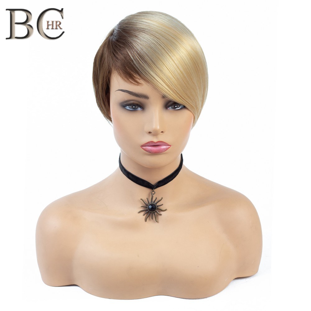 Short Straight Synthetic Hair Wigs for Women Ombre Brown Blonde Wig Short Bob Wigs High Temperature Fiber Machine Made Wig 
Short Straight Synthetic Hair Wigs for Women Ombre Brown Blonde Wig Short Bob Wigs High Temperature Fiber Machine Made Wig