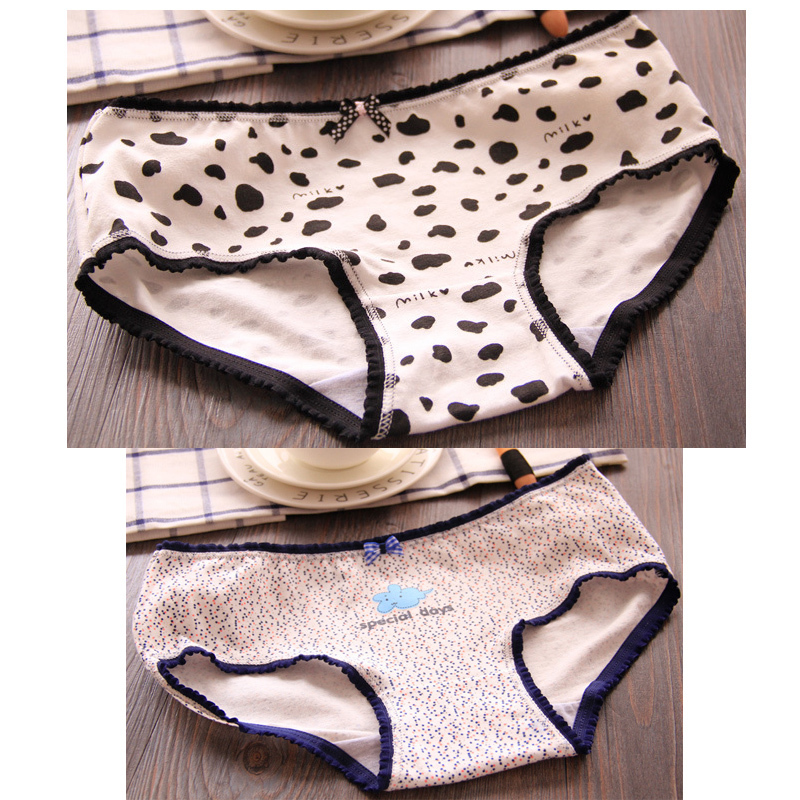 Underwear Women Cotton Panties Ladies Sexy Briefs Mango Fruit Printed Panty Underpant For Women Calcinhas Girls 7 pcs/lot Shorts 201112