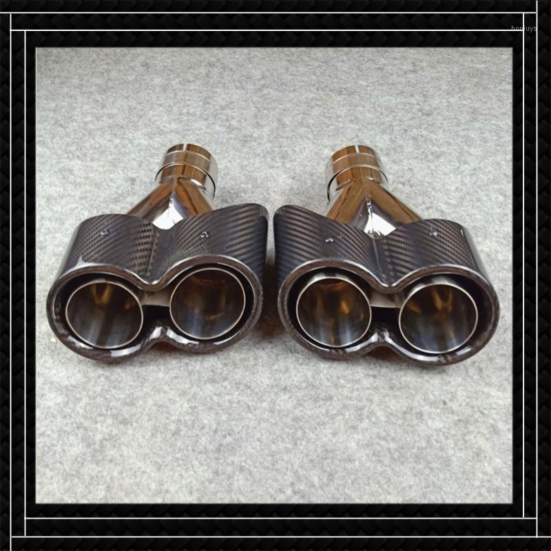 1 pair Top quality The New Y Model Glossy black Carbon fiber Muffler tip Fit for all cars Stainless Steel End Tips1
1 pair Top quality The New Y Model Glossy black Carbon fiber Muffler tip Fit for all cars Stainless Steel End Tips1