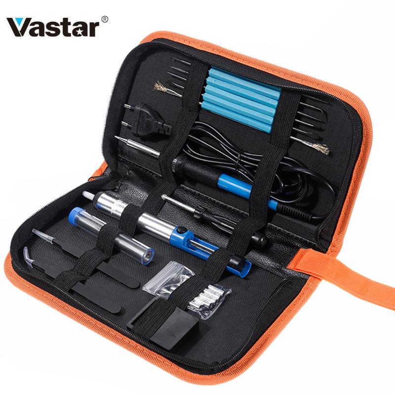 Vastar 18Pcs 60W Electric Soldering Irons Kit Temperature Adjustable Electric Iron Set Mini Handle Heat Pencil Soldering Iron 
Vastar 18Pcs 60W Electric Soldering Irons Kit Temperature Adjustable Electric Iron Set Mini Handle Heat Pencil Soldering Iron