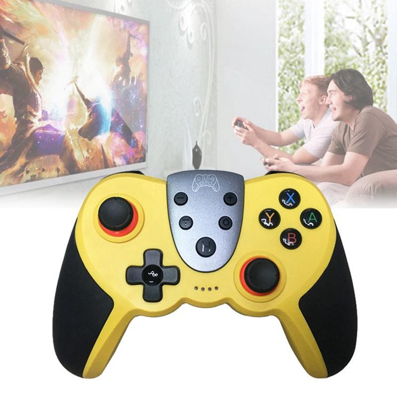 T17 Gamepads Switch Wireless Bluetooth Gamepad NS PRO Lite with NFC Gyroscope for Switch Joypad Remote(Yellow)1
T17 Gamepads Switch Wireless Bluetooth Gamepad NS PRO Lite with NFC Gyroscope for Switch Joypad Remote(Yellow)1