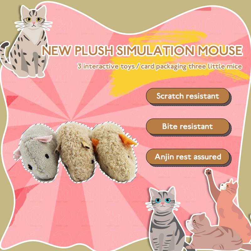 Bite-resistant Cat Toy Plush High Simulated Little Mouse Seek Game Prop Cute Pet Kitten Training Supplies Random Colors
Bite-resistant Cat Toy Plush High Simulated Little Mouse Seek Game Prop Cute Pet Kitten Training Supplies Random Colors