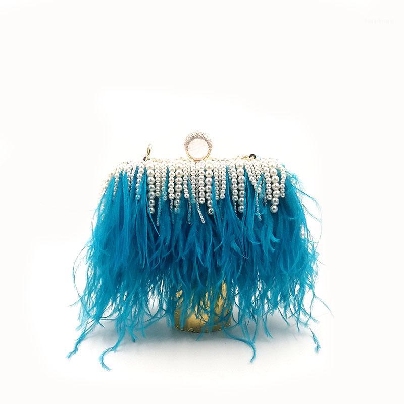Ostrich Feather Fashion Crystal Pearl Evening Clutch Bags Women Elegant Handbag Wedding Party Lady Purse Bag1, Champagne
Ostrich Feather Fashion Crystal Pearl Evening Clutch Bags Women Elegant Handbag Wedding Party Lady Purse Bag1, Champagne